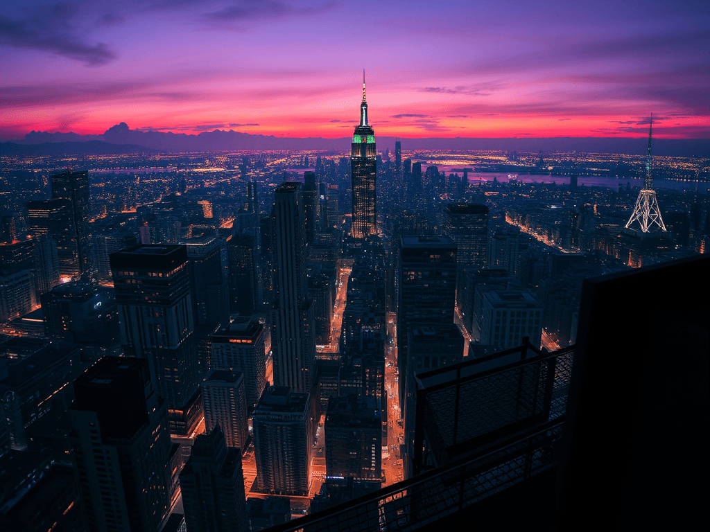 The sentient architecture of a modern noir metropolis